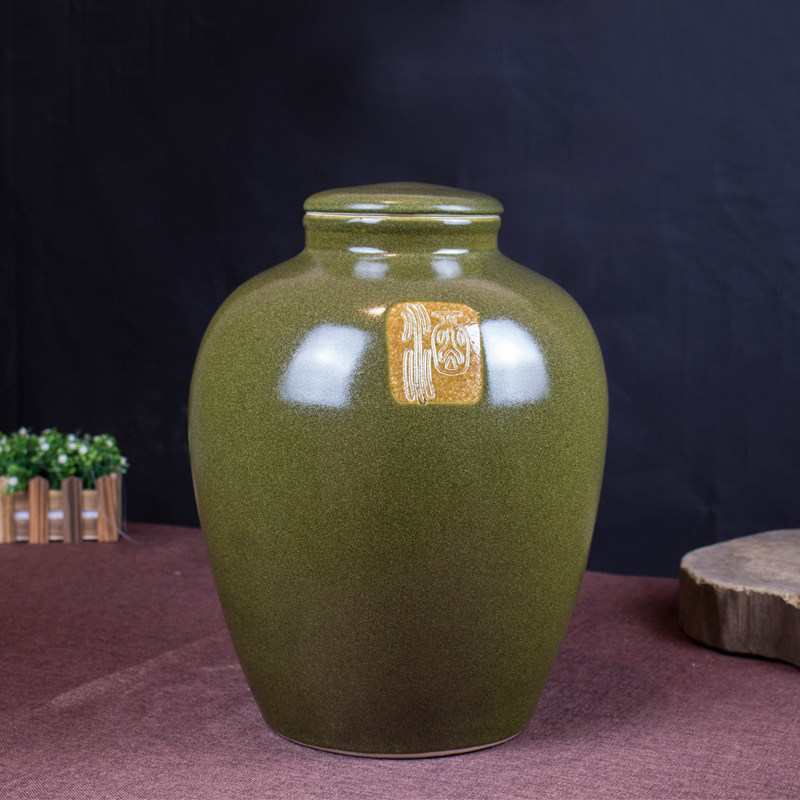 陶瓷酒坛密封泡酒瓶茶叶末泡酒罐10斤20斤30斤50斤酒缸酿葡萄酒坛