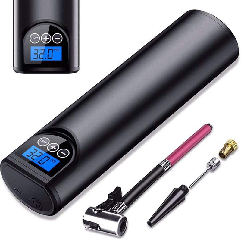 便携式手持多功能智能车载充气泵迷你自动打气泵汽车轮胎测试气筒