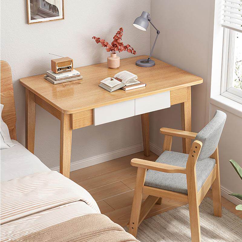 小书桌卧室床头小型简易收纳办公桌带抽屉台式电脑桌学生书房学习
