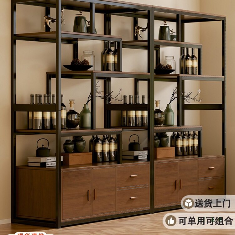 2026新款新中式酒柜客厅靠墙