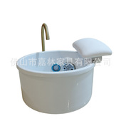 足浴盆亚克力玻璃钢美甲修甲移动足疗盆带彩灯冲浪水疗泡脚池修甲