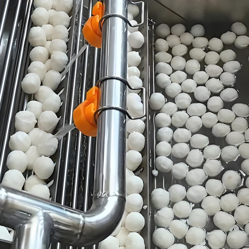 鸡胸肉丸子生产线 包心香芋地瓜丸设备 油炸丸子加工机器
