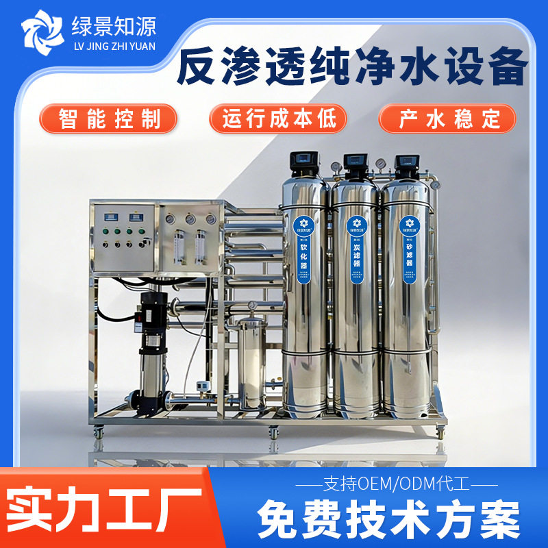 反渗透水处理设备生物制药纯化水系统大型工业去离子净水设备定制