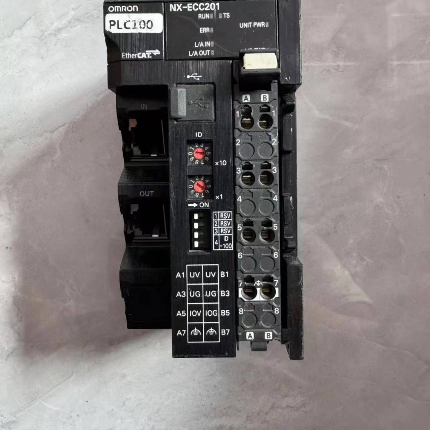 可维修欧姆龙耦合器,NX-ECC201,成色如图,实物拍摄,功能完?