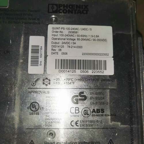 可维修QUINT-PS-100-240AC/24DC/5 英菲克议价