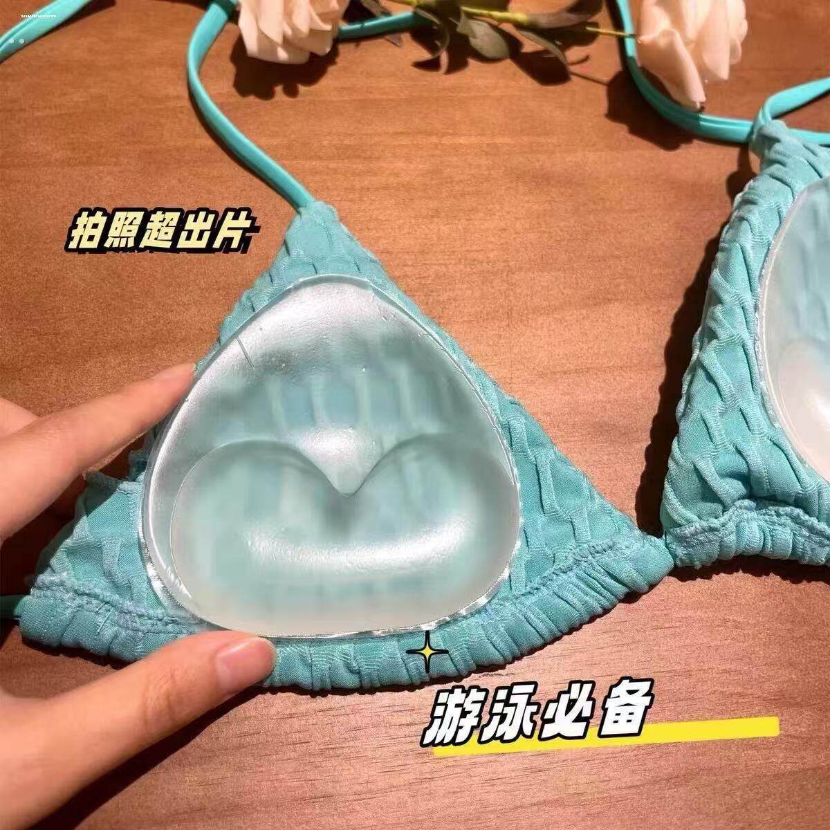游泳胸贴比基尼泳衣胸垫聚拢上托拍照出片神器小胸显大泳衣胸贴