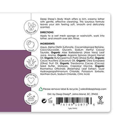 Deep Steep Argan Oil Body Wash  Fig Apricot  17 Ounce