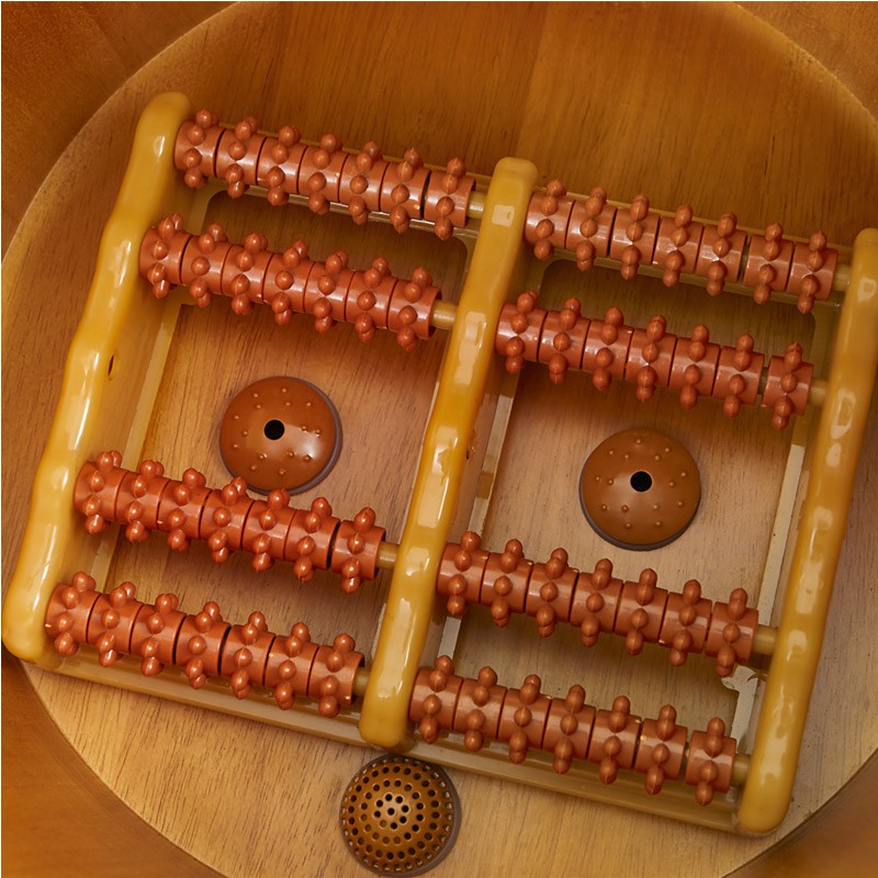 2021橡3木泡脚桶高深桶电热足浴盆全自动恒温洗脚桶木桶家用足疗