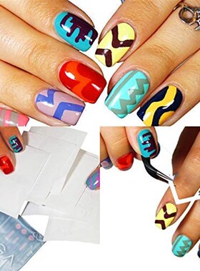 VAGA 347pcs Nail Decals French Manicure Strips Professional