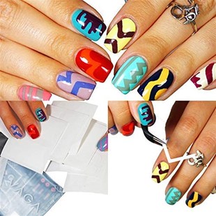 VAGA 347pcs Nail Decals French Manicure Strips Professional