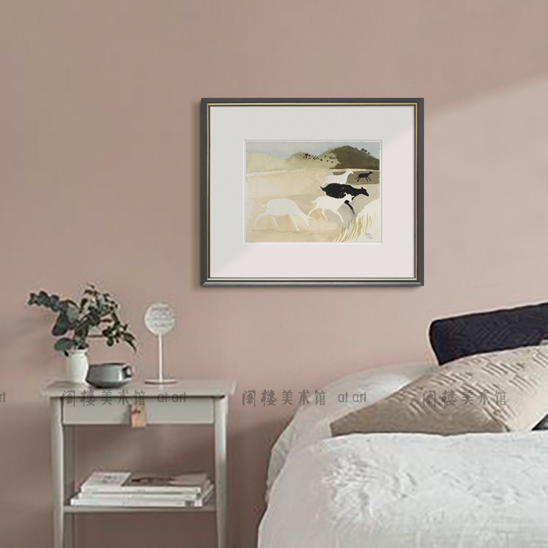 以梦为马 玛丽费登 欧式风景小众艺术动物装饰画客厅卧室玄关挂画