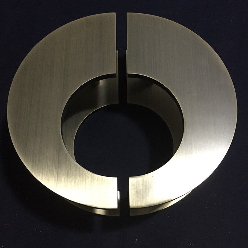 古铜仿古大门把手 中式圆形拉手 玻璃门拉手木门把手半圆大门把手