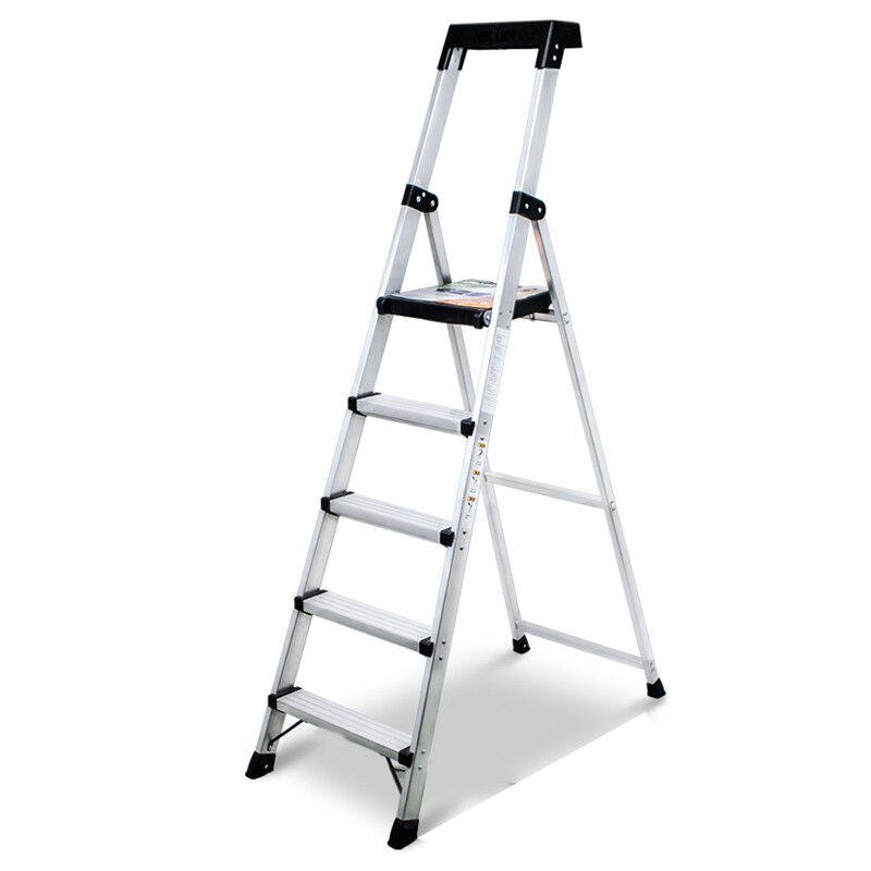 稳耐werner梯子家用铝合金人字梯五步单侧登高梯室内爬梯1.8米P27
