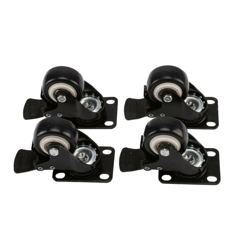 Furniture Caster Wheel Soft Rubber Universal Roller Wheels