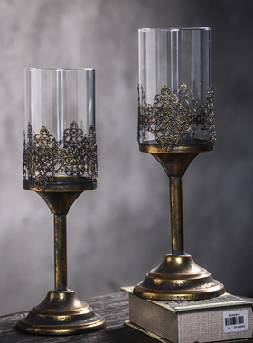 极速出口欧美复古家居工艺品摆件古铜金铁艺雕刻文艺复兴系列展会