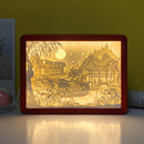 光影纸雕灯文化创意纪念品摆件3D立体纸刻叠影夜灯创意中国风礼物