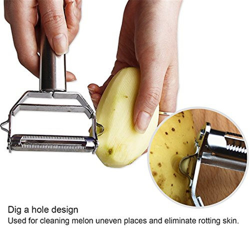 好货Dual Fruit Vegetable Peeler&Julienne Peeler Cutter Sharp