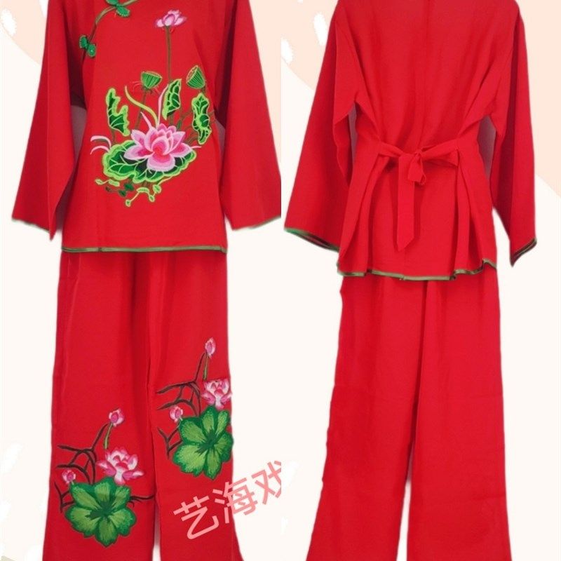 好货秧歌服装2024新款中老年人秋冬季广场演出服腰鼓服扇子舞扭秧