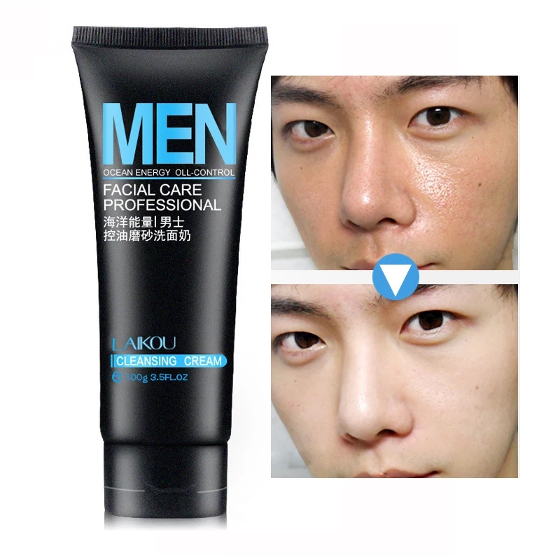Men Facial Cleanser Washing Moisturizing Blackhead Remove