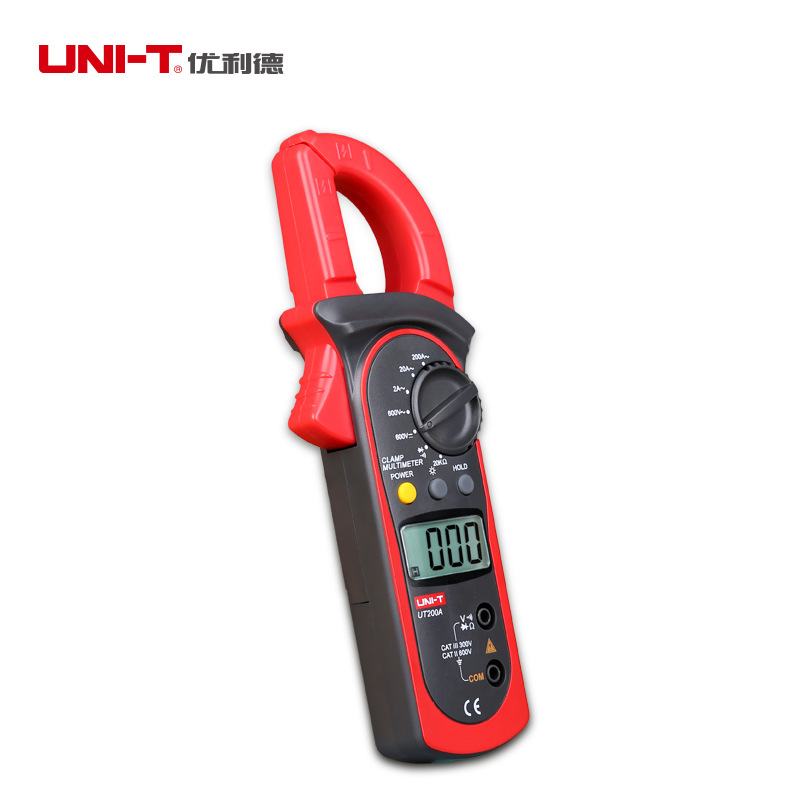 优利UT200A/200B钳形万用电表数字钳形万用电表电阻/电压/交流电