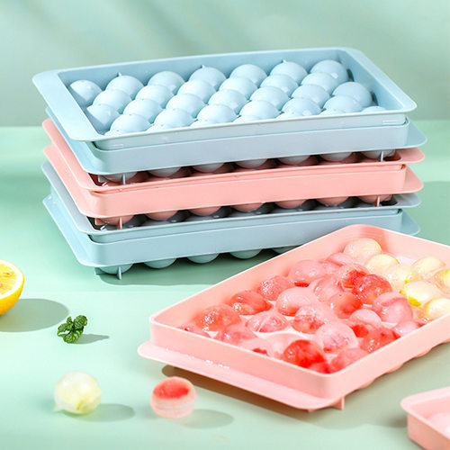 好货Colorful Round Ice Mould Rhombus Ice Cube Tray Cube Make