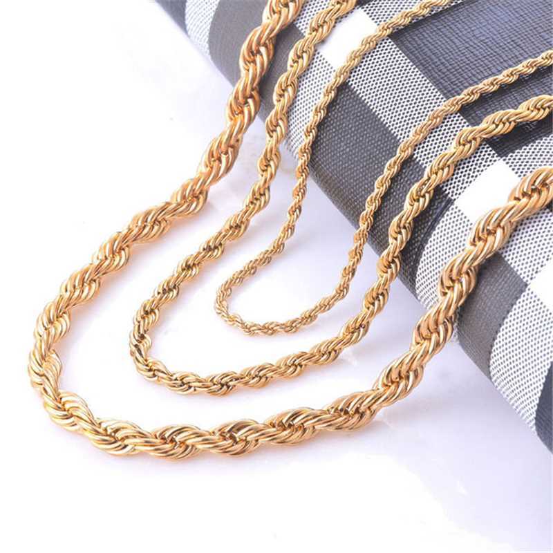 ASON Inoxidable Gold Chains 1mm 2mm mm Classic Style Snake