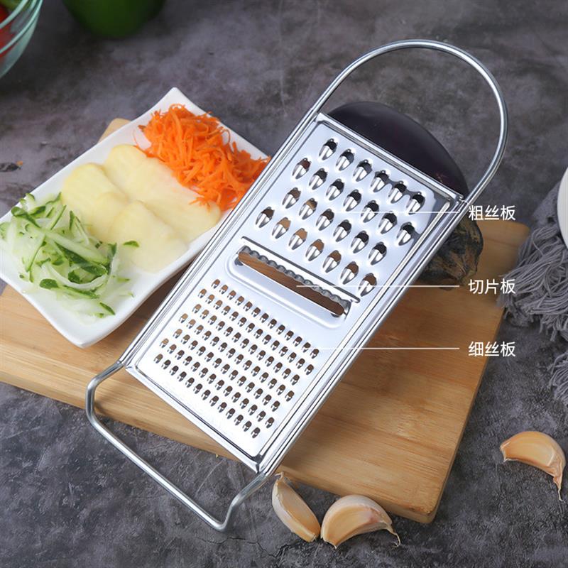 2023新款不锈钢多功能家用蔬菜刨丝器切片粗细孔厨房工具土
