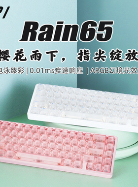 IPI雨Rain65铝合金电竞磁轴键盘打瓦RT0.01游戏有线机械键盘SOCD