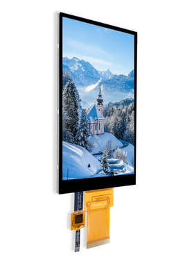 5寸高清竖屏480*854高分tftLCD通用串口屏40PIIC电容触摸检测仪器