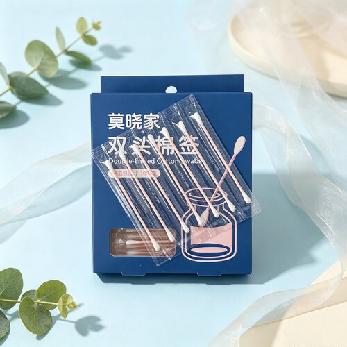 平替大水滴棉签细头纸棒独立包装