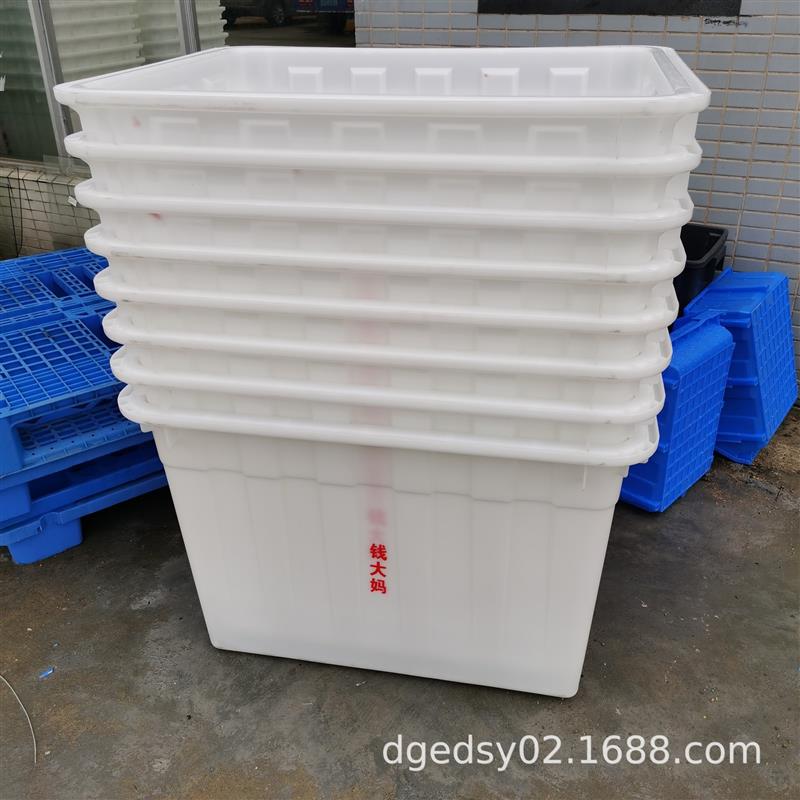 400带轮子塑料箱带盖子300升塑料水箱160升白色方箱5000升塑胶箱图片
