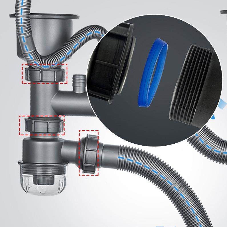 厨房洗碗池双槽洗菜盆下水道管套装洗菜盆加粗防臭排水管水槽配件,家装主材,下水器,淘宝优惠券,粉丝福利购,淘宝优惠卷