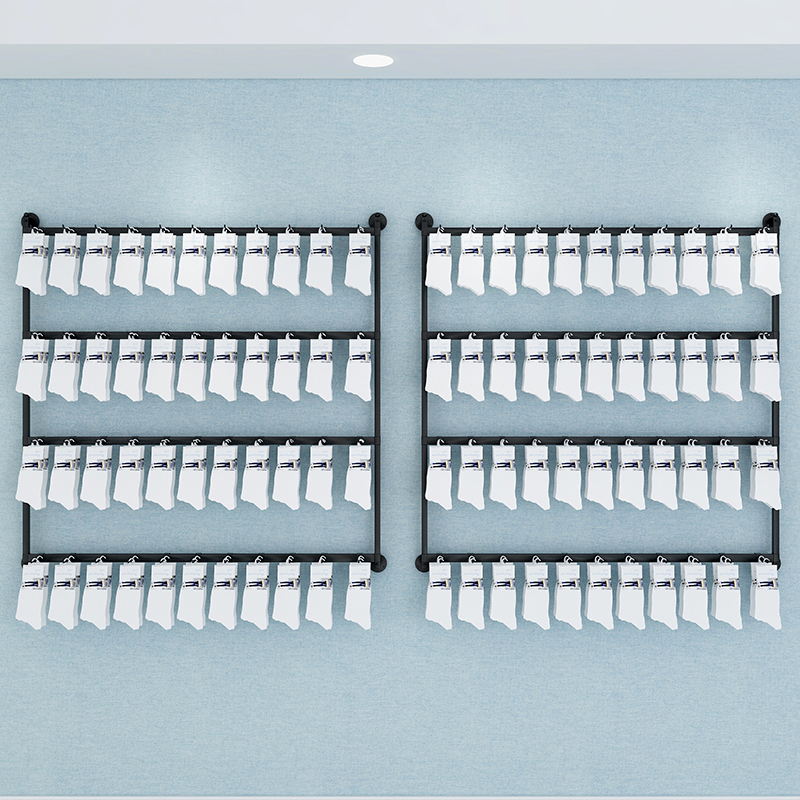 袜子饰品手机展示架卖小商品配件上墙壁挂落地式耳环网格挂钩货架