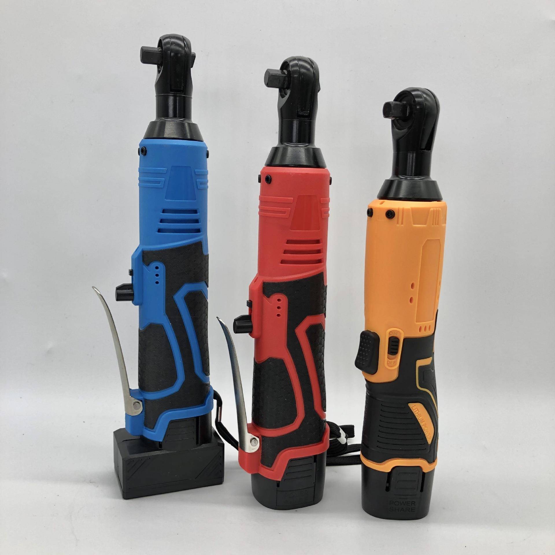 天虎90度直角角向扳手电动充电棘轮扳手12V锂电舞台桁架安装工具