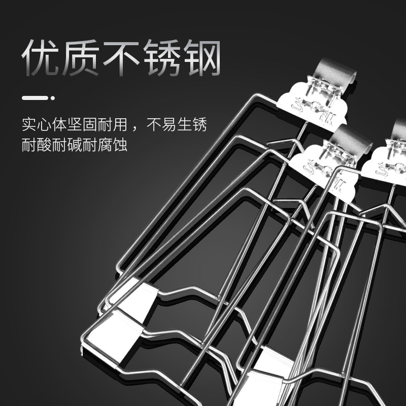 速发琵琶鸭子不商钢烤鸭夹子手撕铁板鸭夹子固定专用夹烤板鸭夹叉