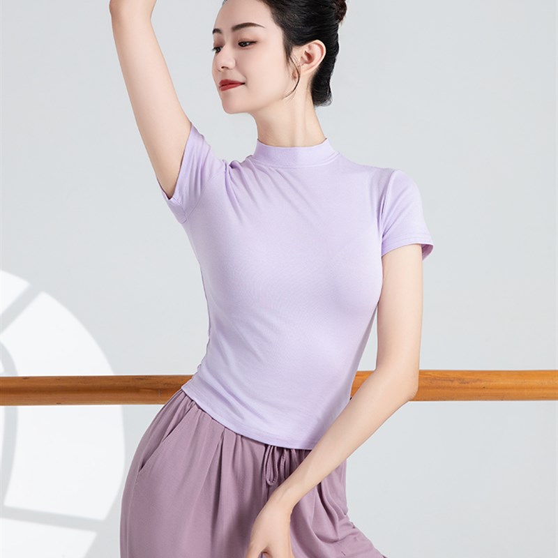 速发枫上广场舞彩古套指春款舞蹈服练功服专业形体衣典