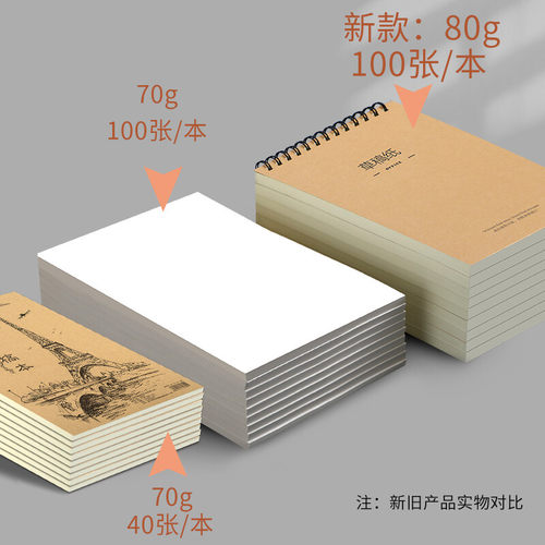 速发草稿纸大学生用演算纸验算稿纸米黄护眼数学文稿纸小学高中初