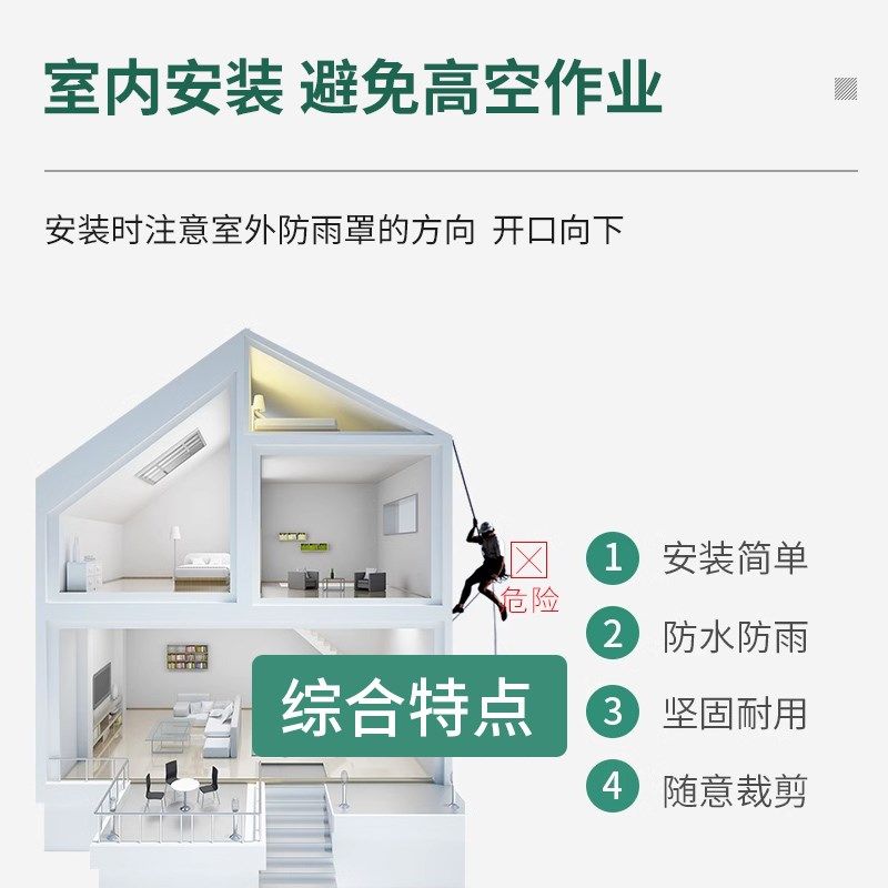 速发浴霸气排管穿墙帽排烟口塑料风罩浴霸排气孔罩防风帽加长孔风,电子/电工,室内新风系统,淘宝优惠券,粉丝福利购,淘宝优惠卷