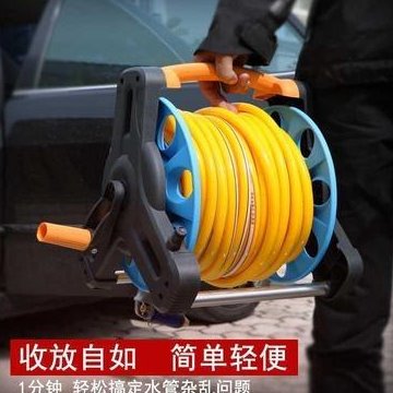 现货速发手摇水管收纳转轮农要管卷线架手推可移动可携式手提式软
