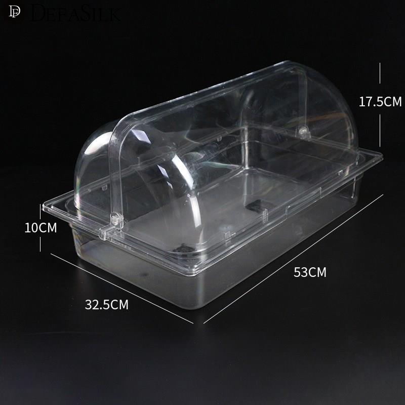 速发摆地摊亚盒子散装展示保透明盆盖鲜酱菜份数带克力超市收纳盒