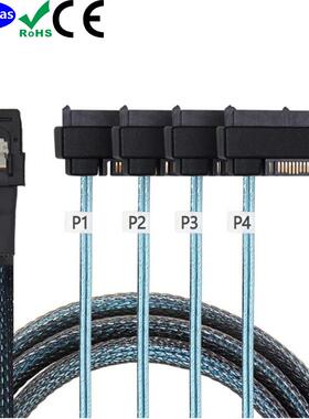 Mini SAS 36P SFF-8087转SFF-8482 SAS 29+15P SATA传输连接线