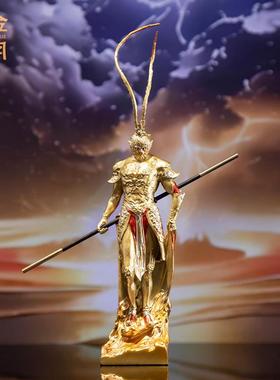 铜金岁月齐天大圣孙悟空黄铜彩摆件孙悟空美猴王彩绘工艺彩铜摆件