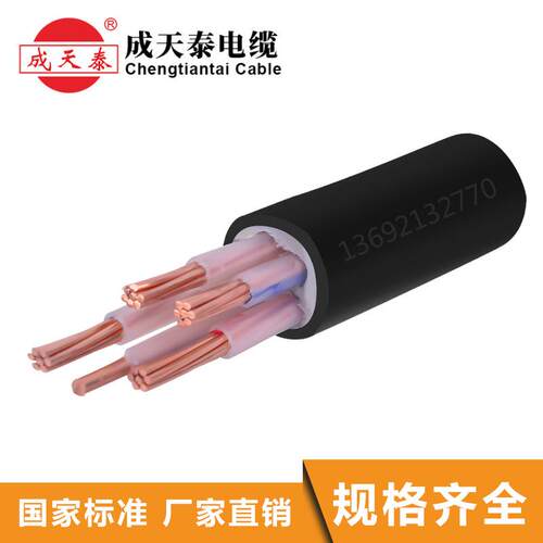 成天泰电缆YJV4X10+1X6mm2铜芯足米国标保证