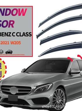 适用奔驰C级标轴W205车窗晴雨挡BenzCClassW205Windowvisors