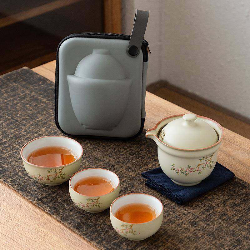 米黄汝窑开片可养快客杯一壶三杯便携旅行露营随身茶具小套装旅游,鲜花速递/花卉仿真/绿植园艺,割草机/草坪机,淘宝优惠券,粉丝福利购,淘宝优惠卷