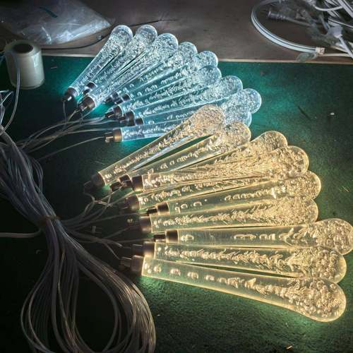 婚庆吊顶装饰灯串亚克力水滴吊灯婚礼场景布置道具LED串灯氛围
