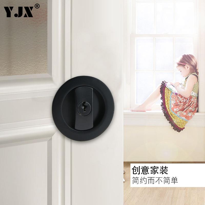 木门移门锁室内房间门锁推拉门锁谷仓门锁厨房卫生间隐形门锁钩锁