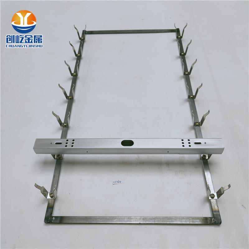 网板对装挂具弹片镀锌焊接钢网冲压网260x500网盘2排x7个CY264