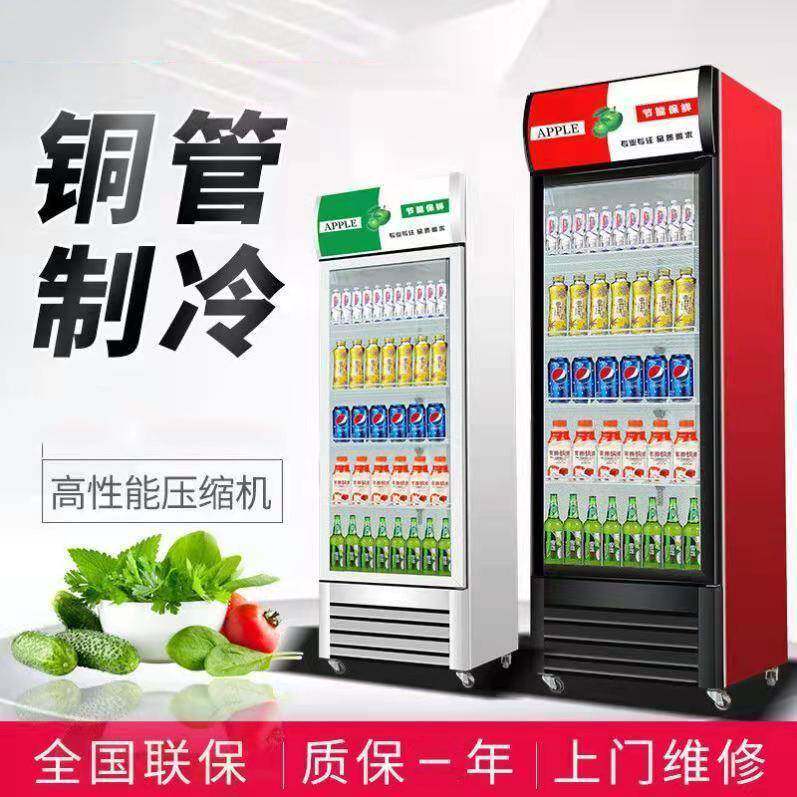 饮料展示柜商用单门双门冷藏直冷保鲜风冷立式便利店啤酒立式展柜