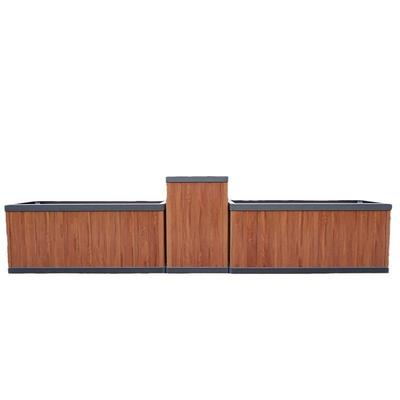 户外铝合花008箱种植箱道路隔断槽花金盆庭院护组合花商场市政花